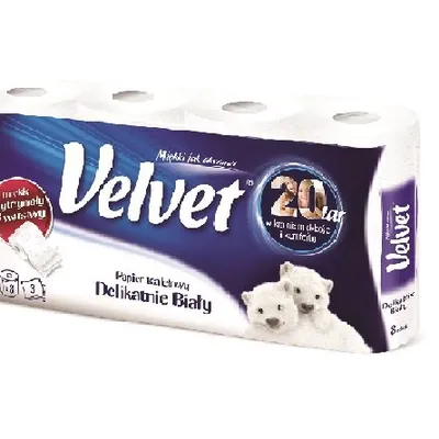 Papier Toaletowy Velvet Delikatnie Biały 3-war