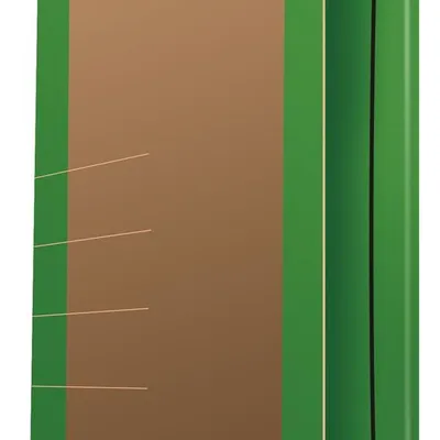 Teczka Z Gumką Donau Life Karton A4 500Gsm 3-Skrz. Zielony