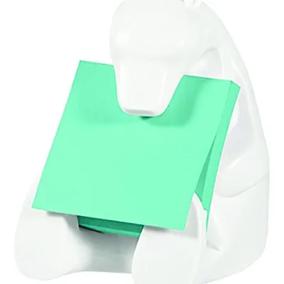 Podajnik Do Bloczków Samoprzylepnych Post-It Miś (Bear-330) Biały W Zestawie 1 Bloczek Super Sticky Z-Notes