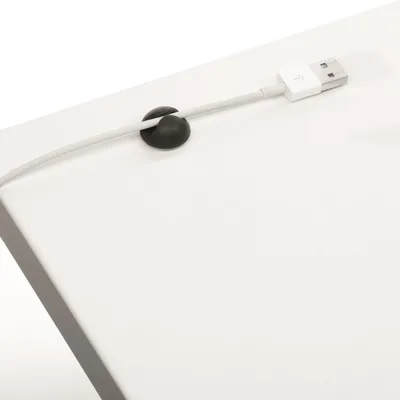 Samoprzylepny uchwyt na jeden kabel w grafitowym kolorze 6 szt. Cavoline Clip / Durable