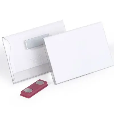 Identyfikator z Magnesem Frame 54x90mm 25szt. Przezroczysty /Durable 811719
