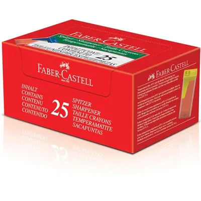 Temperówka Plastikowa Kontener Mix Kol. Faber-Castell