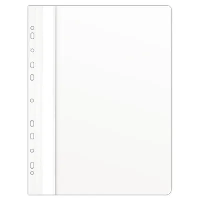 Skoroszyt Donau PVC A4 Twardy 150/160 mikr. Wpinany Biały