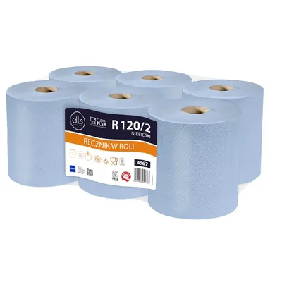 Ręcznik Ellis CleanFlex R120/2 (Celuloza) 2-warstw. Niebieski (6szt.)
