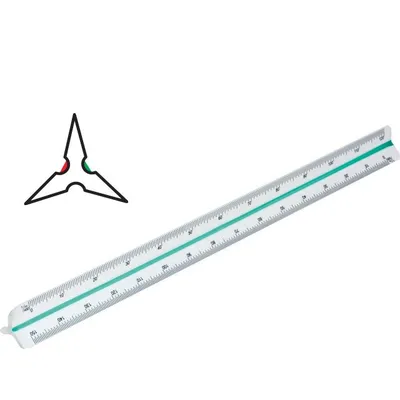 Linijka GRAND skalówka budowlana 30cm GR-143-30