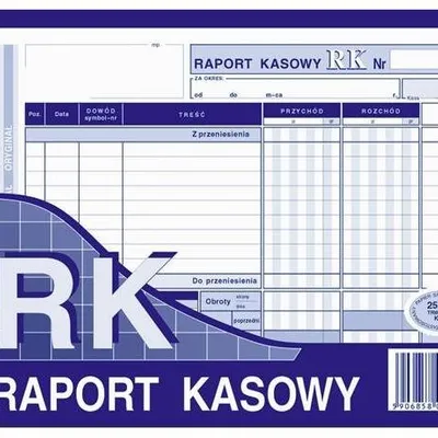 Raport Kasowy RK A5 Oryg.+1k Poziom 411-3 /MiP