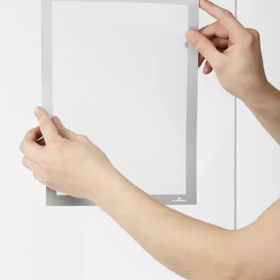 Ramka Informacyjna na Powierzchnie Szklane Duraframe Sun A4 2 szt. Srebrna /Durable 484123