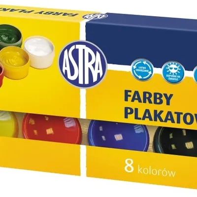 Farby Plakatowe 8 kol. 10ml [83113901] /Astra