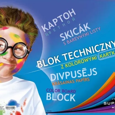 Blok Techniczny A4 25k 170g Superior Kolor Kreska