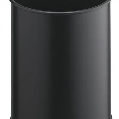 Kosz Na Śmieci 15 Litrowy Metalowy Klasyczny Okrągły Czarny /Durable 330101