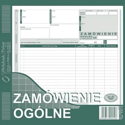 Zamówienie Ogólne 2/3 A4 Oryg.+1k 333-2 /MiP