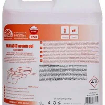 Dolphin Koncentrat Do Mycia i Pielęgnacji Sanitariatów Sani Red D223 5L