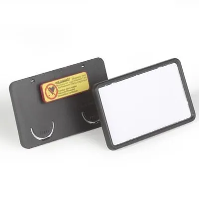 Identyfikator z Magnesem Clip Card 40x75mm 25szt. Czarny /Durable 812901