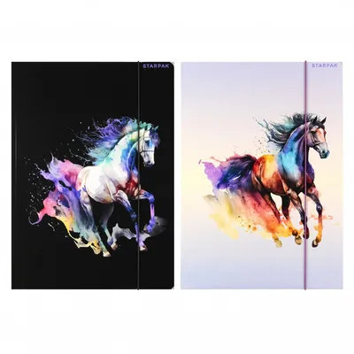 Teczka A4 z Gumką Horses /Starpak