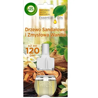 Air Wick Elektryczny Odśw.Pow. 19ml Zapas Drzewo Sandałowe i Zmysłowa Wanilia