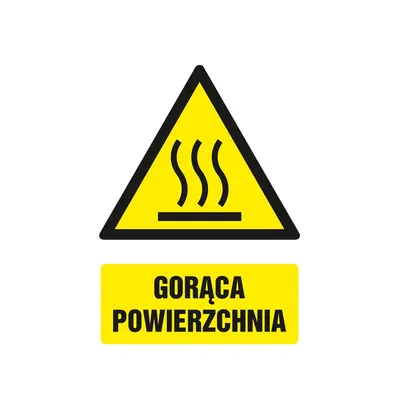 Znak TDC Gorąca Powierzchnia /TDC