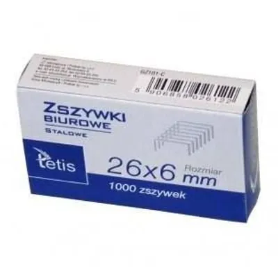 Zszywki Tetis 26/6 GZ101-C
