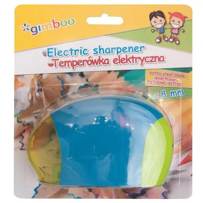 Temperówka Elektryczna Gimboo Pojedyncza Blister Mix Kolorów