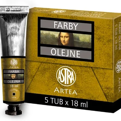 Farba Olejna 18ml Tubka Ugier Żółty /Astra