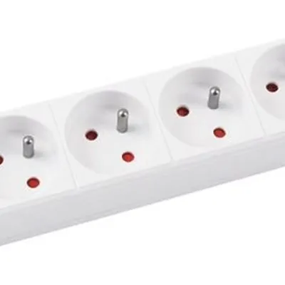 Przedłużacz Office Products 5 Gniazd 5M Z Uziemieniem I Wyłącznikiem Biały
