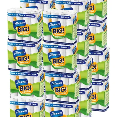 Papier Toaletowy A'40 Big Biały Almusso Paleta 50sztuk