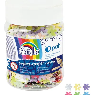 Cekiny confetti GR-C50-14 kwiatek Fiorello słoik 50g