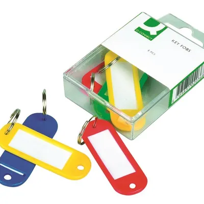 Zawieszki Na Klucze Q-Connect 58X20mm 6Szt. Mix Kolorów