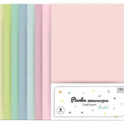 Pianka Dekoracyjna 8szt. Pastel /Interdruk