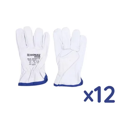 Rękawice Robocze Donau Safety Skóra Kozia Rozm. 11/XXL Białe /DONAU SAFETY 12 Szt.