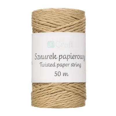 Sznurek Papierowy 50m [DPSZ-019] Kraft /DpCraft