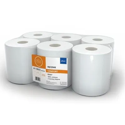 Ręcznik Ellis Professional R120/2 (Celuloza) 2-warstw. [3032] Biały (6szt.)