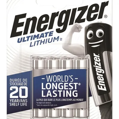Bateria ENERGIZER Ultimate Lithium, AAA, L92, 1,5V, 4szt.