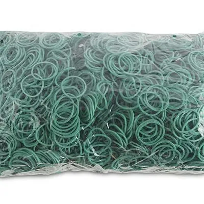 Gumki Recepturki Office Products Średnica 25mm 15X15mm 60% Kauczuku 1000G Zgrzewka Zielone