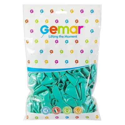 Balony G110 pastel turkusowo-zielone 12" / 100 szt. /GoDan