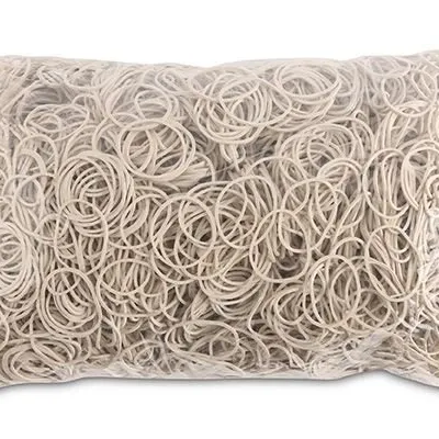 Gumki Recepturki Office Products Średnica 30mm 15X15mm 60% Kauczuku 1000G Zgrzewka Białe