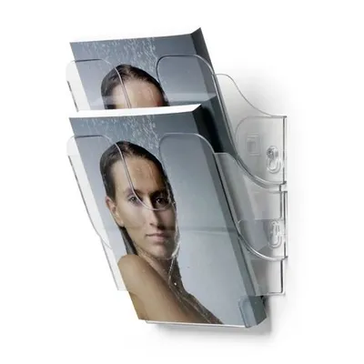 Pojemniki Na Dokumenty FlexiPlus A5 Pionowe 2szt. Przezroczyste /Durable 1709013400