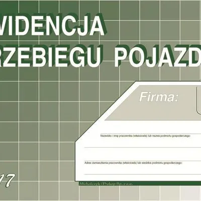 Ewidencja Przebiegu Pojazdu A5 Offset K17 /MiP