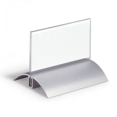 Tabliczka Na Stół Desk Presenter De Luxe 52/104x100mm 2szt. Przezroczysta /Durable 820019