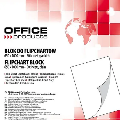 Blok Do Flipchartów Office Products 65x100cm 50 Kart. Gładki