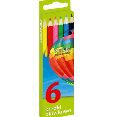 Kredka ołówkowa 6 kol. ostrz.sześciok .UNIONL