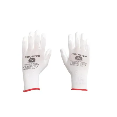 Rękawice TK Rooster Rozm. 9 Białe /TK GLOVES
