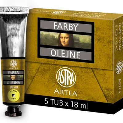 Farba Olejna 18ml Tubka Kadmium Cytrynowy /Astra