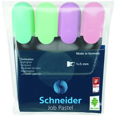 Zakreślacz Schneider Job 4kol Pastel [SR115098]