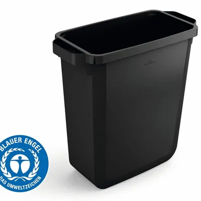 Pojemnik prostokątny na odpady 60 litr. ECO Czarny / Durable