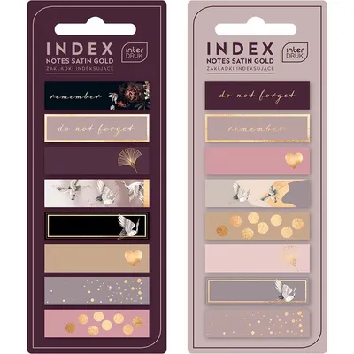 Zakładki Indeksujące Satin Gold /Interdruk