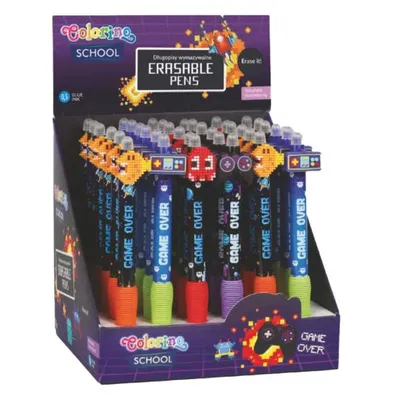 Długopis Aut. Ścieralny Colorino Game 0.5 Niebieski