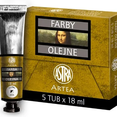 Farba Olejna 18ml Tubka Biel Cynkowa /Astra