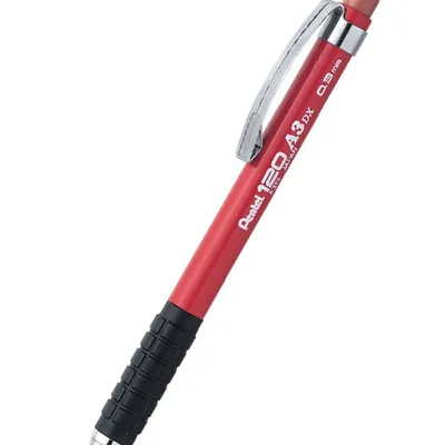 Ołówek Aut. Pentel 120 A313-B 0.3mm Czerwony
