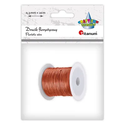 Drucik Florystyczny 0.30mm x 20m Miedziany /Titanum