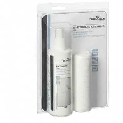 Zestaw WhiteBoard Cleaning Kit Płyn Do Tablic 250ml + Ściereczka z Mikrofibry /Durable 583300
